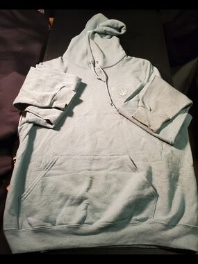 Red Eight Turquoise Size L Pullover Hoodie